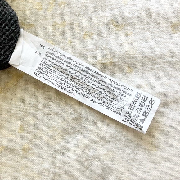 Zara Girls 12-18 Mos Jumper Dress Dark Gray Floral Print Pockets Winter Grey - Picture 5 of 5